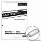 Preview: High Speed Einstell- und Bedienungs-Anleitung