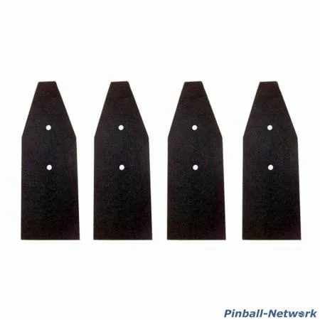 Beinprotetoren schwarz, 4er Set