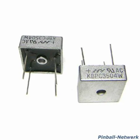 Brückengleichrichter KBPC 3504, Drahtanschlüsse