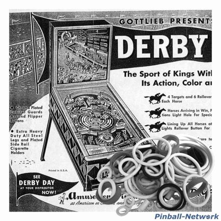 Preview: Derby Day Gottlieb 1956 Gummisortiment