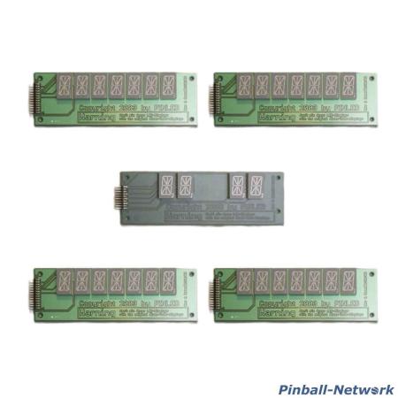 Display-Set 2x 7 stellig alphanumerisch + 2x 7 stellig + 1x 4 stellig numerisch