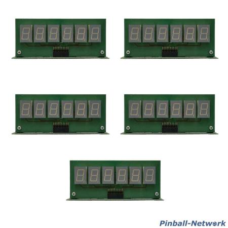 Display-Set 5x 6 stellig numerisch