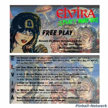 Elvira and the Party Monsters Custom Cards