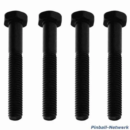 Flipperbeinschraube schwarz, 4er Set