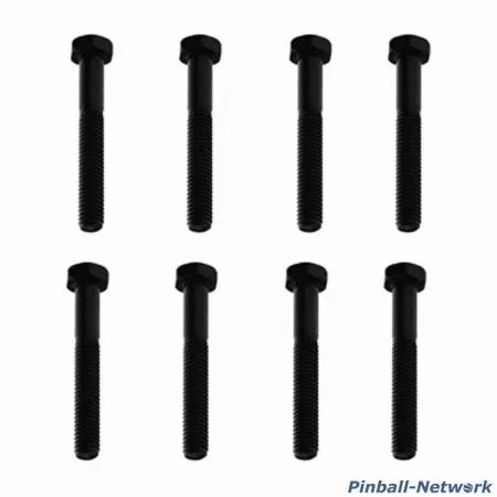 Flipperbeinschraube schwarz, 8er Set