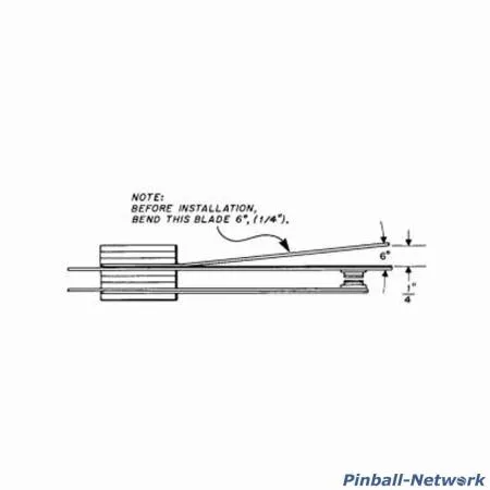 Flipperknopf-Kontakt Gottlieb Detail