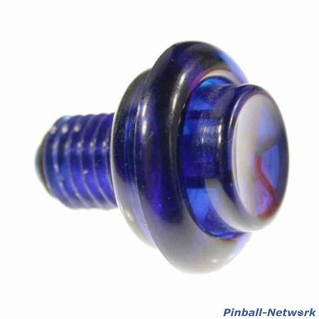 Flipperknopf blau transparent