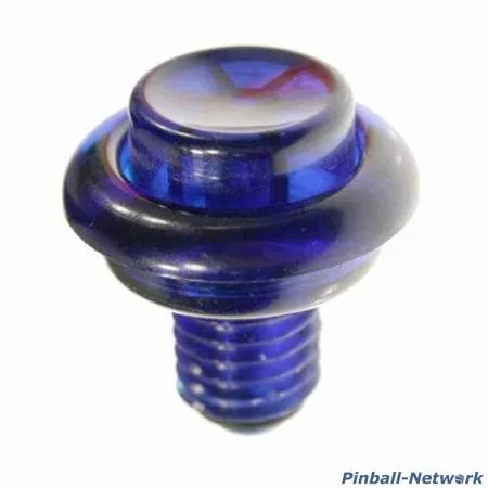 Flipperknopf blau transparent