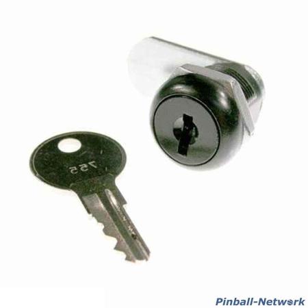 Schloss für Kassentür 7/8" (22,3 mm), schwarz