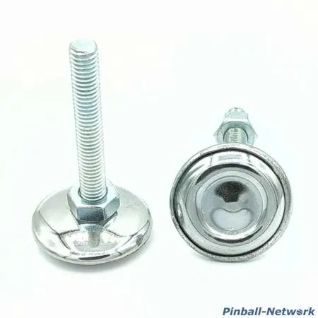 Flipperstellfuß silber