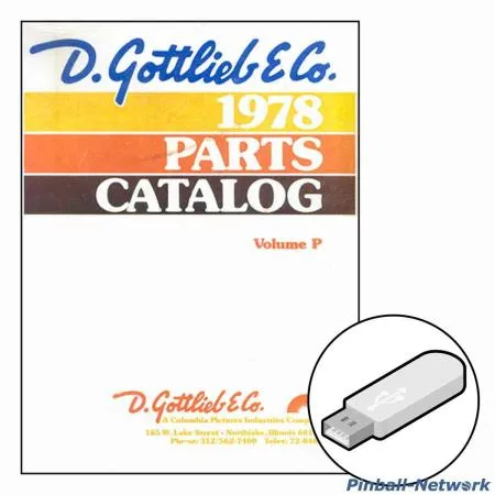Gottlieb Parts Catalog 1978