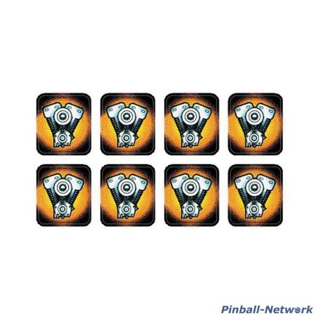 Harley-Davidson Sega/Stern Drop Target Decals