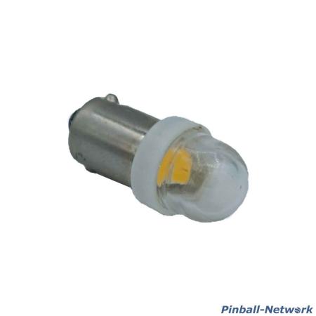 LED Flipperlampe BA9s, warmweiß klare Kappe