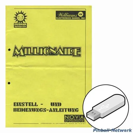 Millionaire Einstell- und Bedienungs-Anleitung