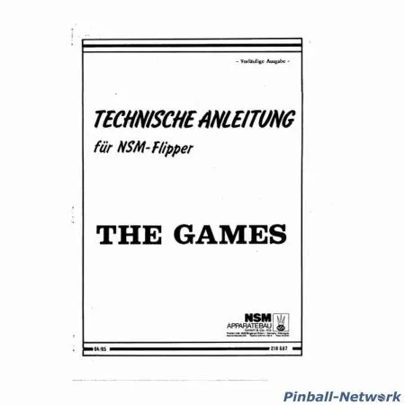 The Games NSM Technische Anleitung, Original