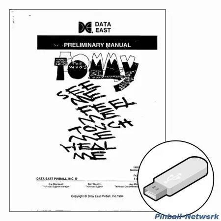 The Who's Tommy Pinball Wizard, Operations Manual