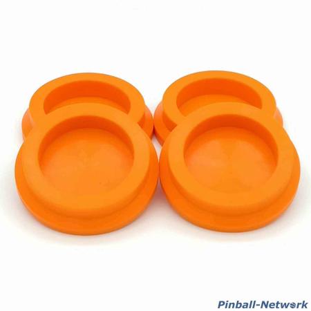 Untersetzer für Flipperfuß orange, 4er Set