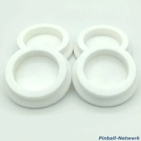 Untersetzer für Flipperfuß weiß, 4er Set