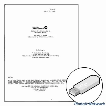 Williams Pinball Troubleshooting & Referenz Manual 1986