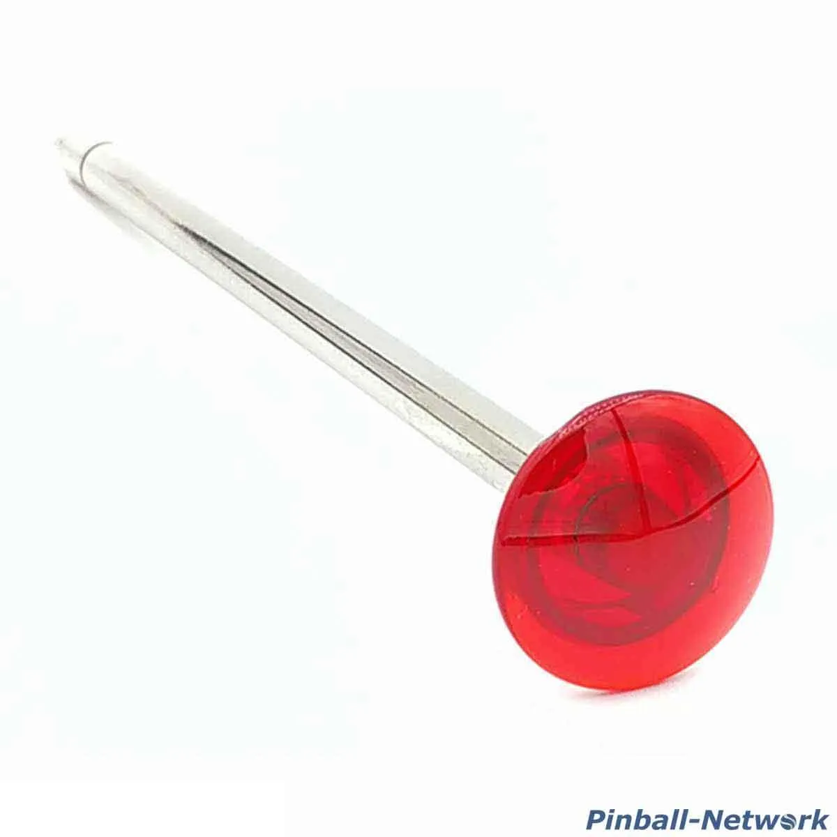 Abschussstange mit Kunststoffknauf, rot transparent