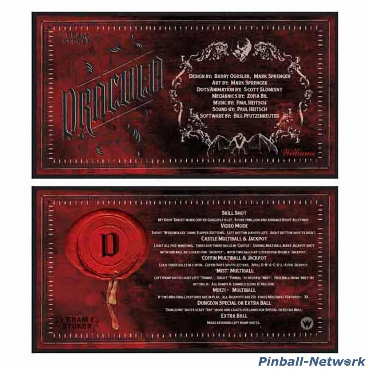 Bram Stoker's Dracula Custom Cards, Design 2