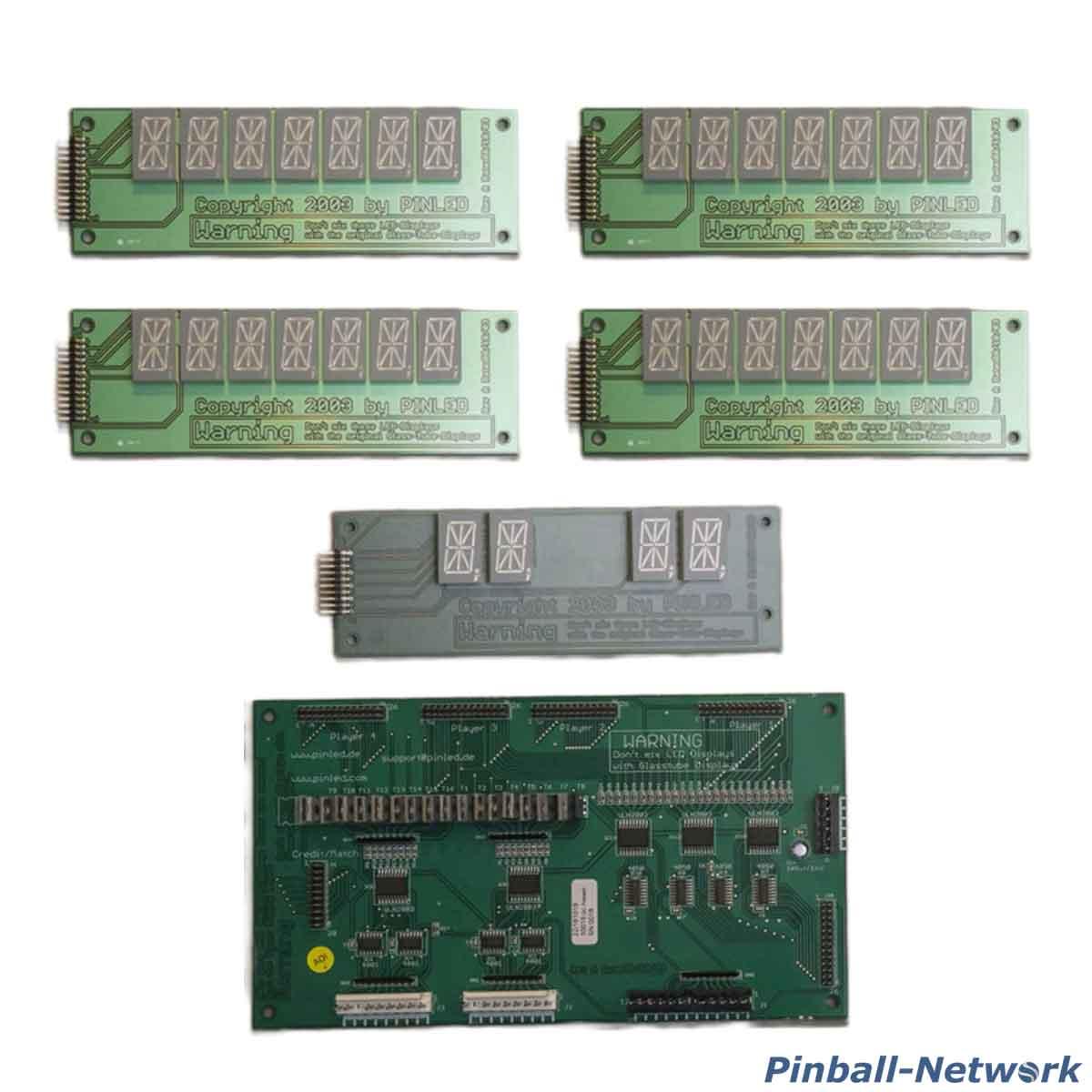 Display-Set 2x 7 stellig alphanumerisch + 2x 7 stellig + 1x 4 stellig numerisch