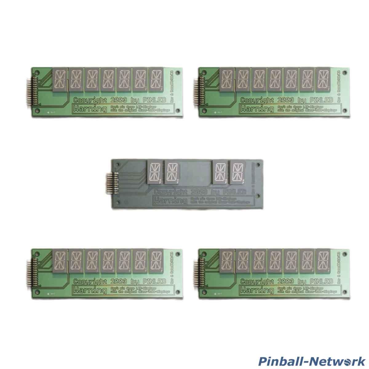 Display-Set 2x 7 stellig alphanumerisch + 2x 7 stellig + 1x 4 stellig numerisch