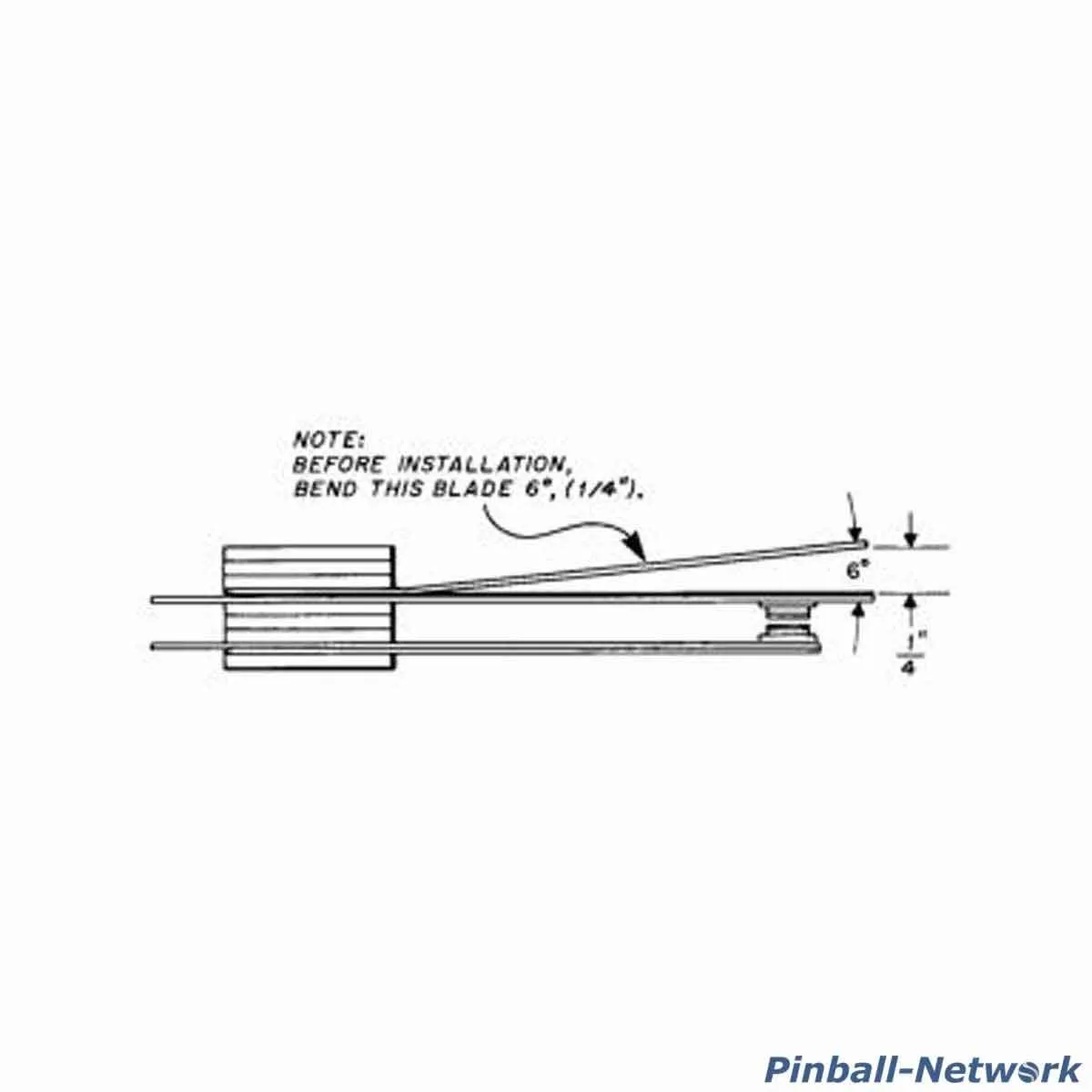 Flipperknopf-Kontakt Gottlieb Detail