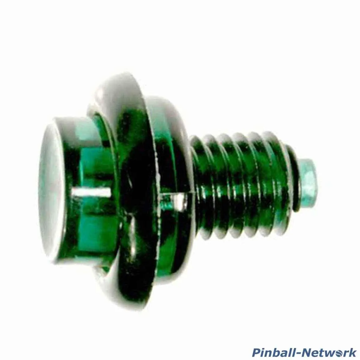 Flipperknopf grün transparent