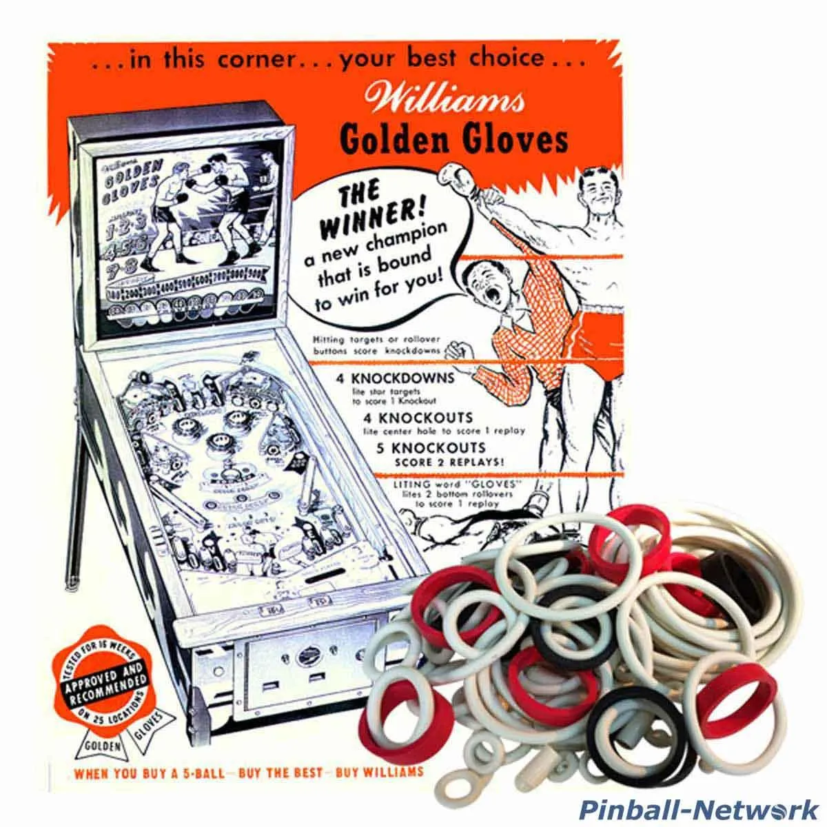 Golden Gloves Gummisortiment