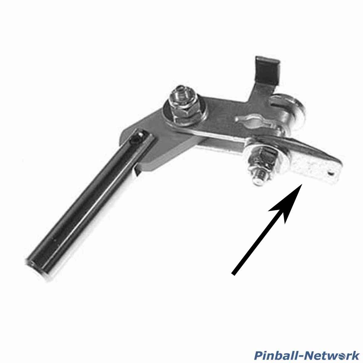 Halterung für Flipperfingerfeder