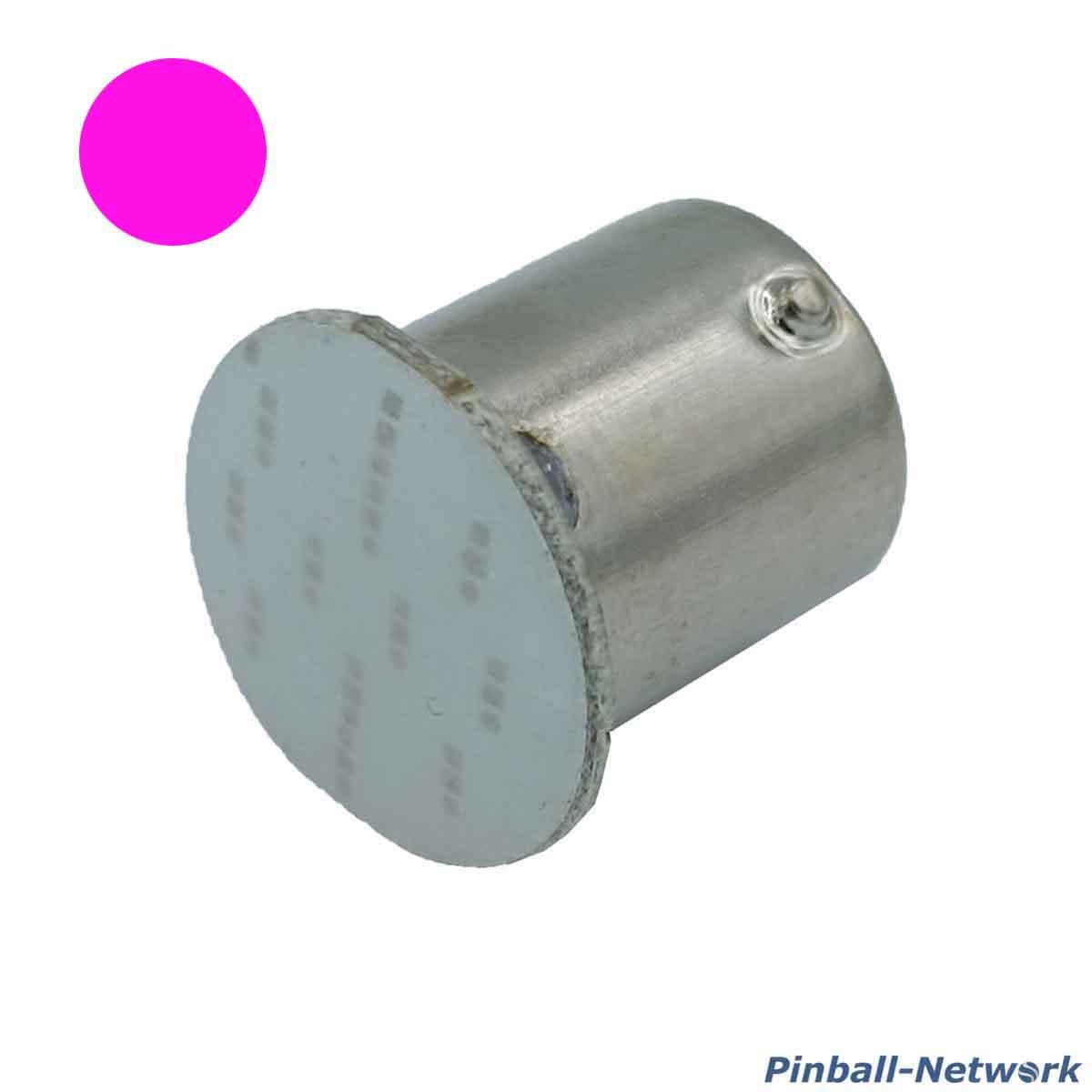 LED Flasherlampe BA15s, pink
