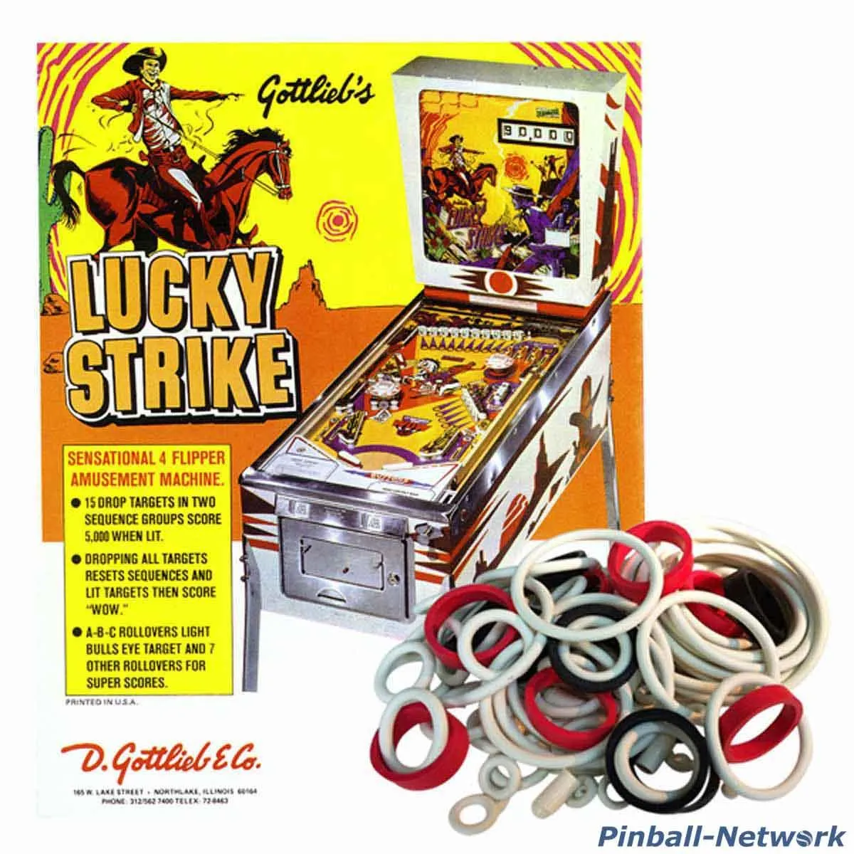 Lucky Strike Gottlieb Gummisortiment