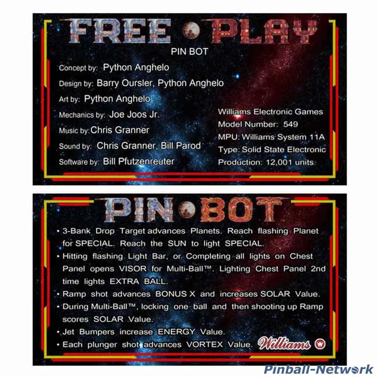 Pin Bot Custom Cards