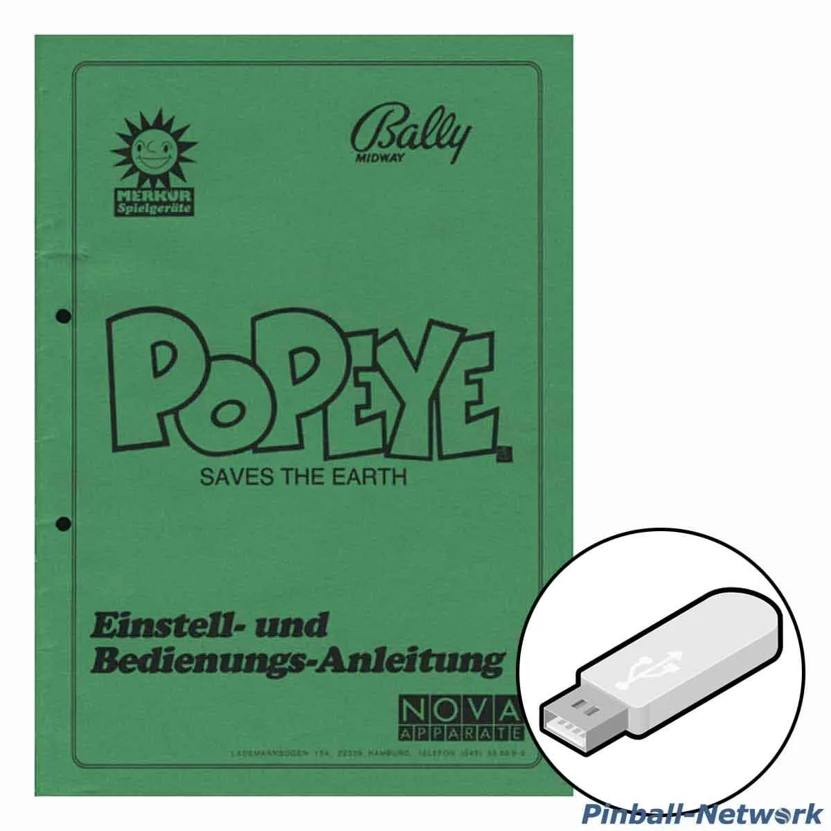 Popeye Saves The Earth Einstell- und Bedienungs-Anleitung