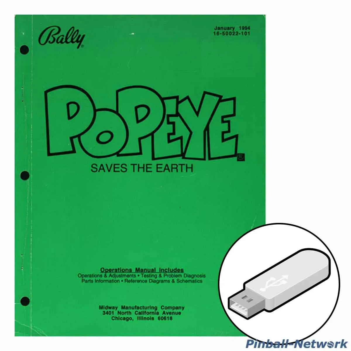 Popeye Saves The Earth Operations Manual