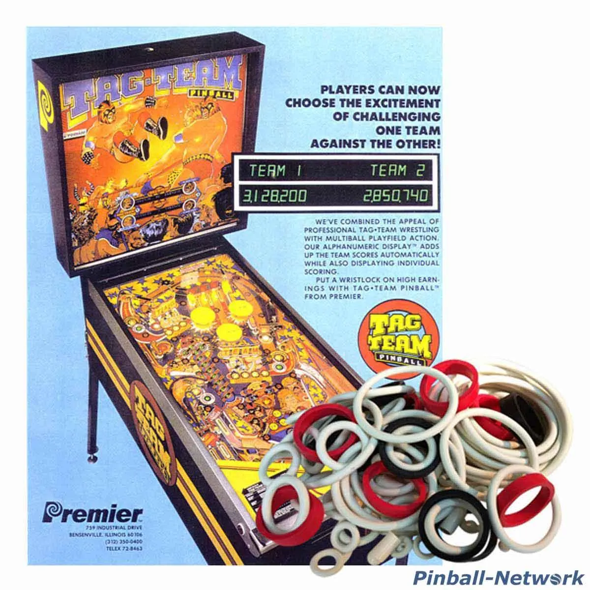 Tag-Team Pinball Gummisortiment