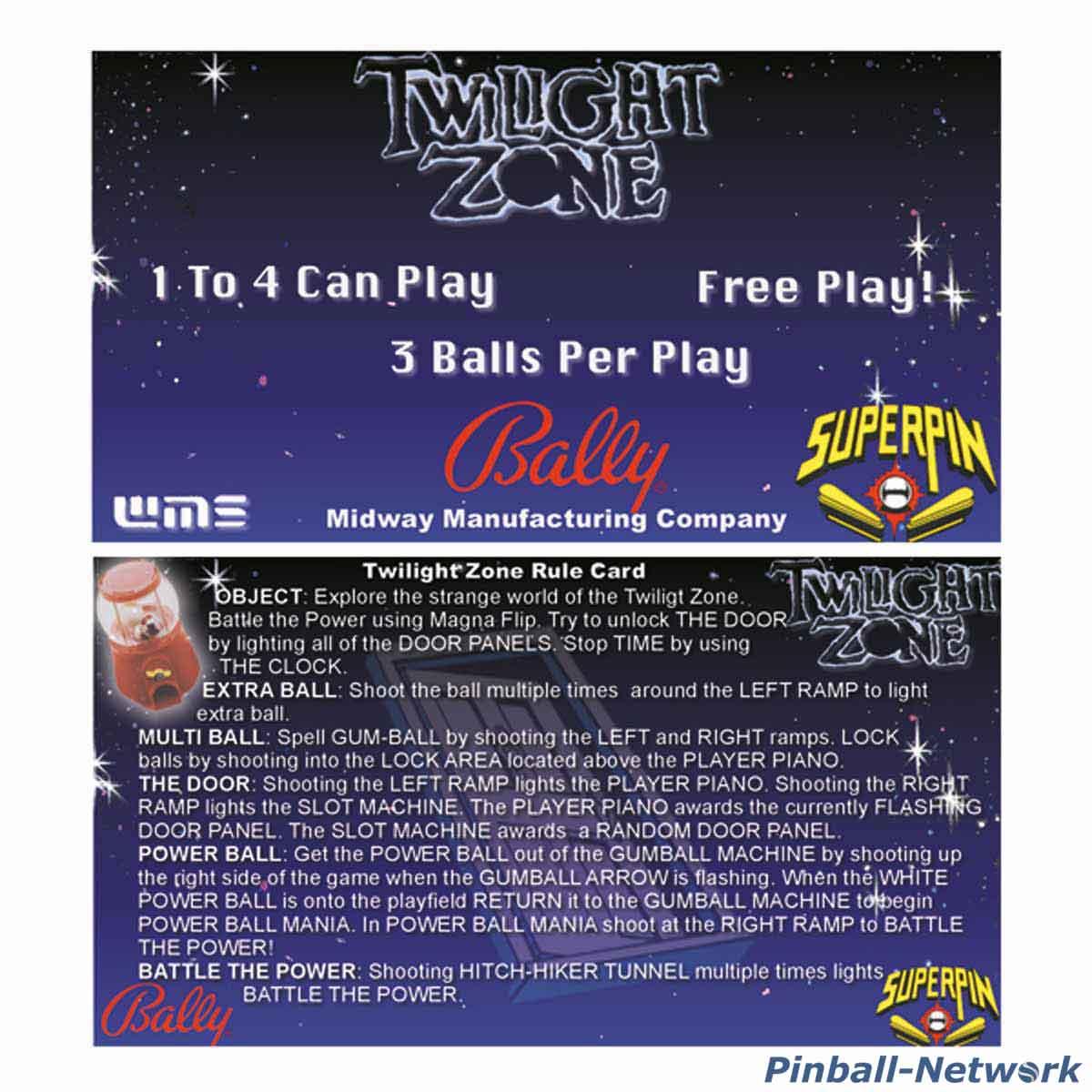 Twilight Zone Custom Cards, Design 1