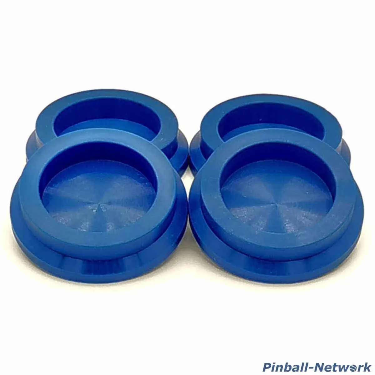 Untersetzer für Flipperfuß blau, 4er Set