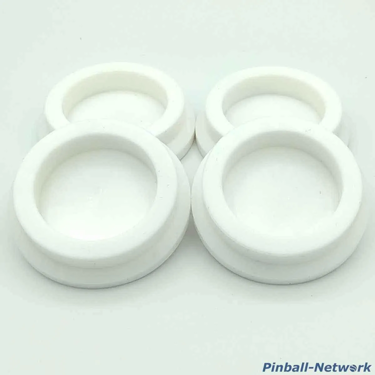 Untersetzer für Flipperfuß weiß, 4er Set