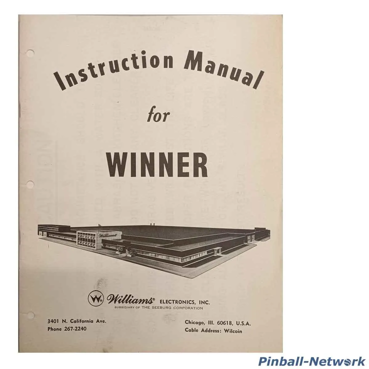 Winner Instruction Manual, Original