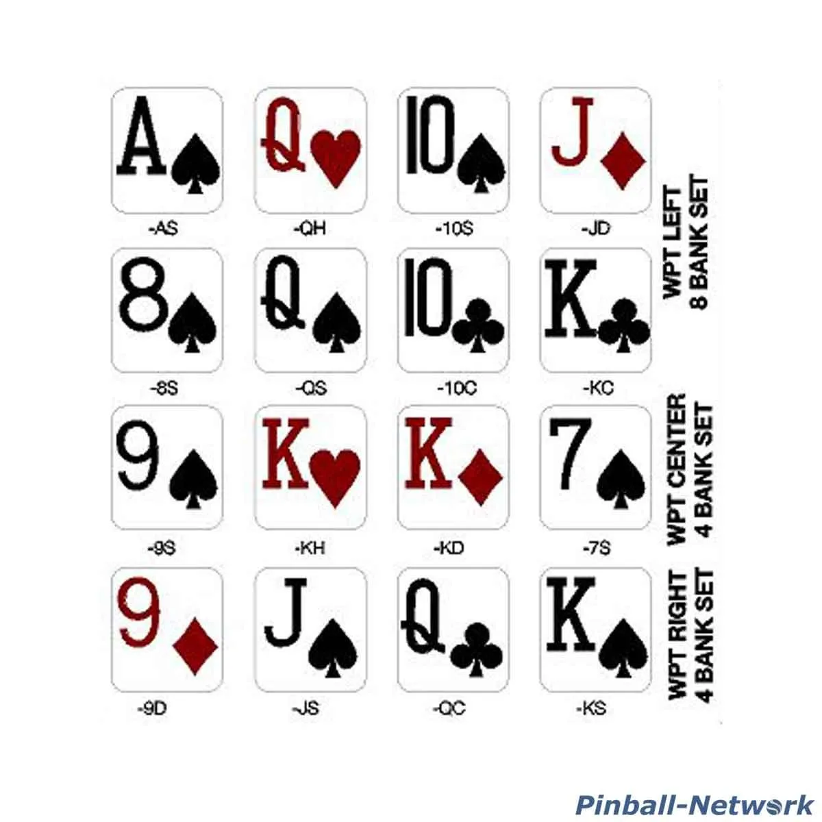 World Poker Tour Drop Target Decals