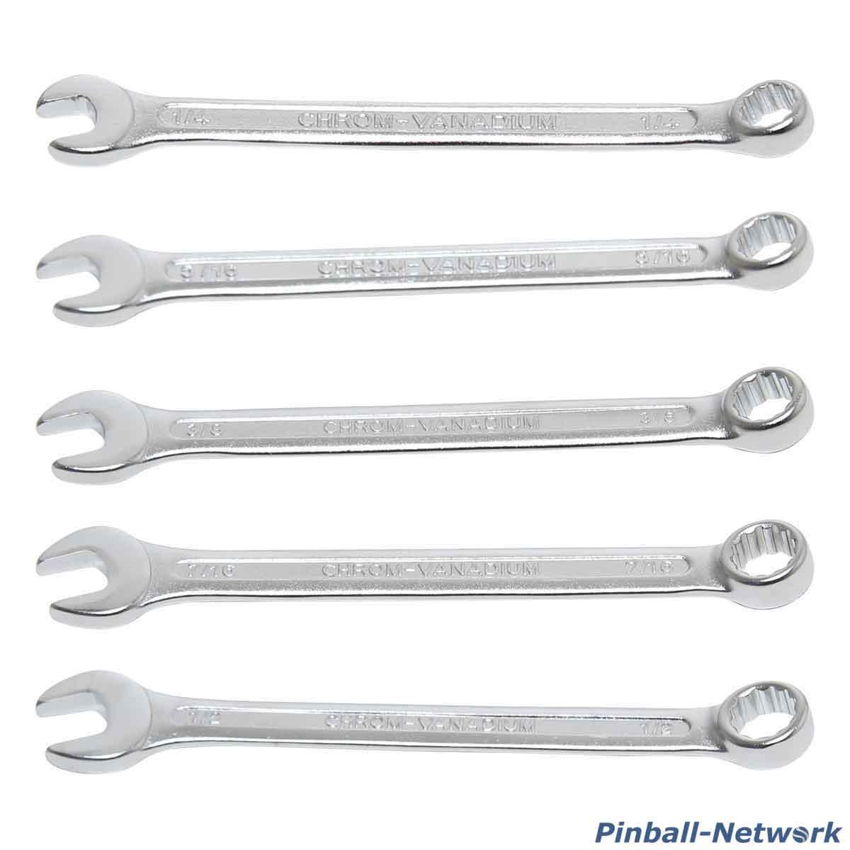 Zoll Maul-Ringschlüssel-Set, 5 teilig