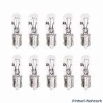 #86 Flipperlampe mit Glassockel, 10er Pack