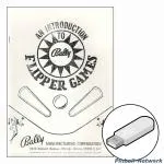 Bally An Instruction To Bally Pinball Games