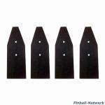 Beinprotetoren schwarz, 4er Set