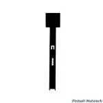 Drop Target breit, schwarz