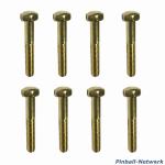 Flipperbeinschraube gold, 8er Set