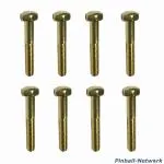 Flipperbeinschraube gold, 8er Set