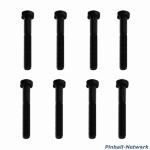 Flipperbeinschraube schwarz, 8er Set